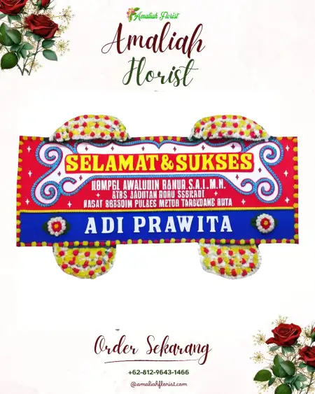 Papan Bunga Ucapan Selamat Kanarakan